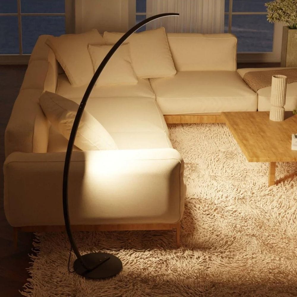 Lampadaire LED Moderne pour Salon - Éclairage Élégant et Fonctionnel