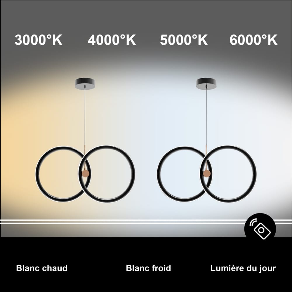 Schéma Éclairage LED Dimmable - Passage de 3000K à 6000K