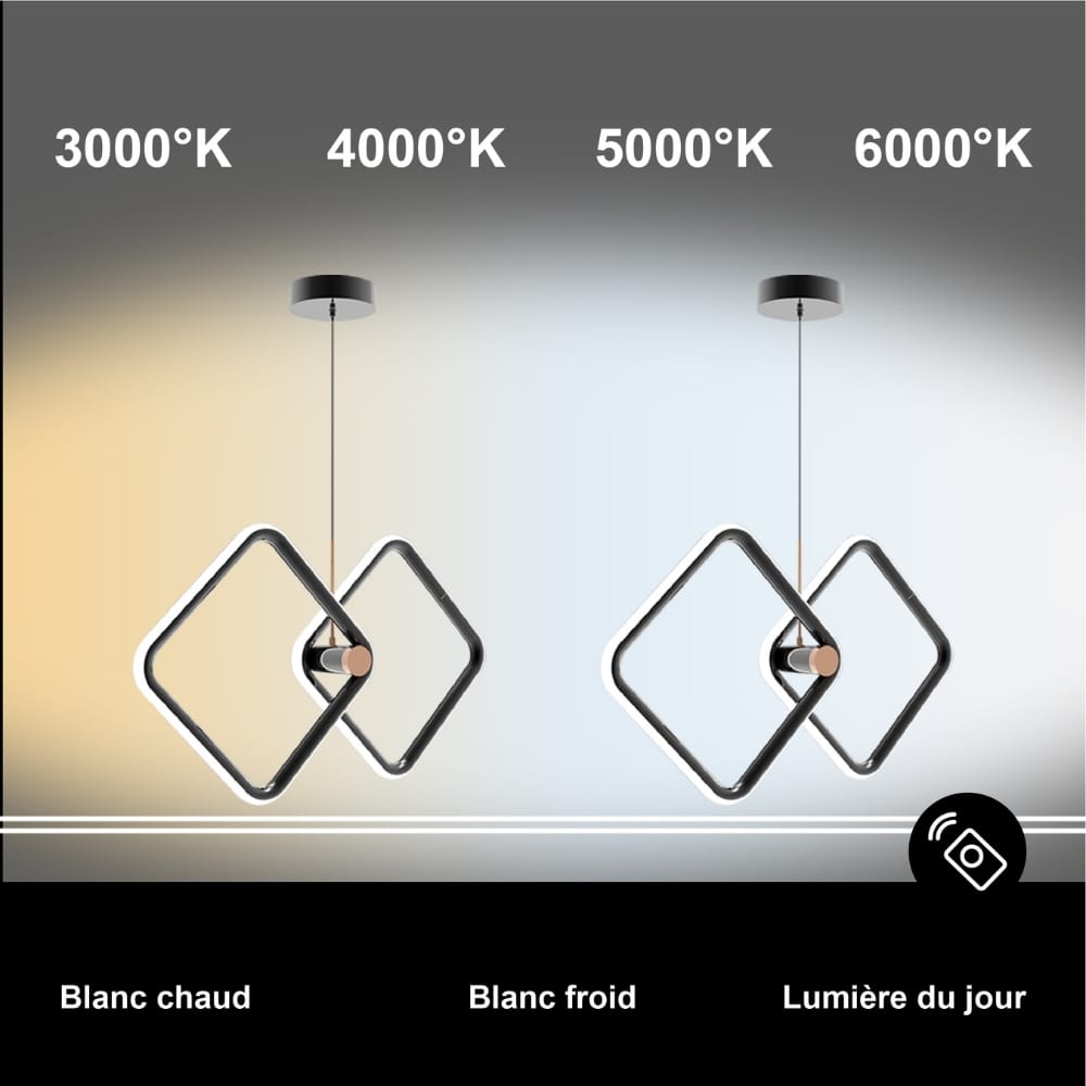 Schéma Réglage Température LED - 3000K à 6000K